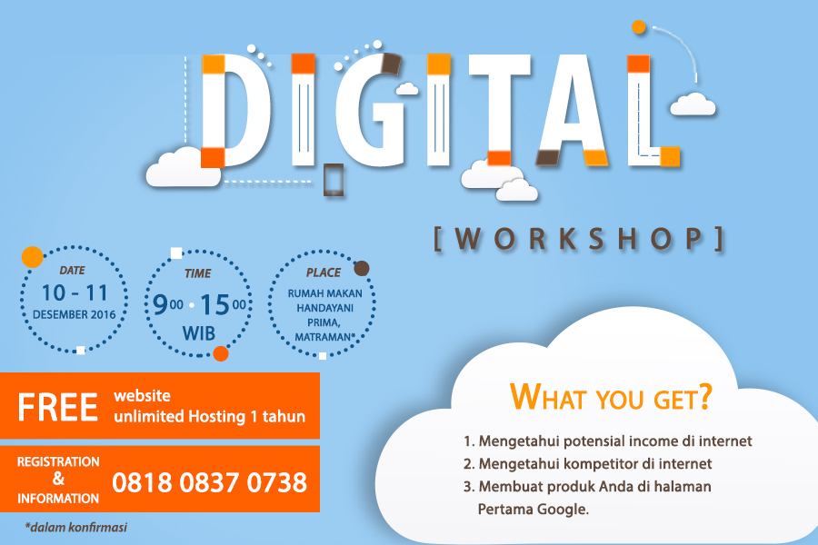 Ingin Punya Bisnis Online Besar? Ikuti Digital Workshop